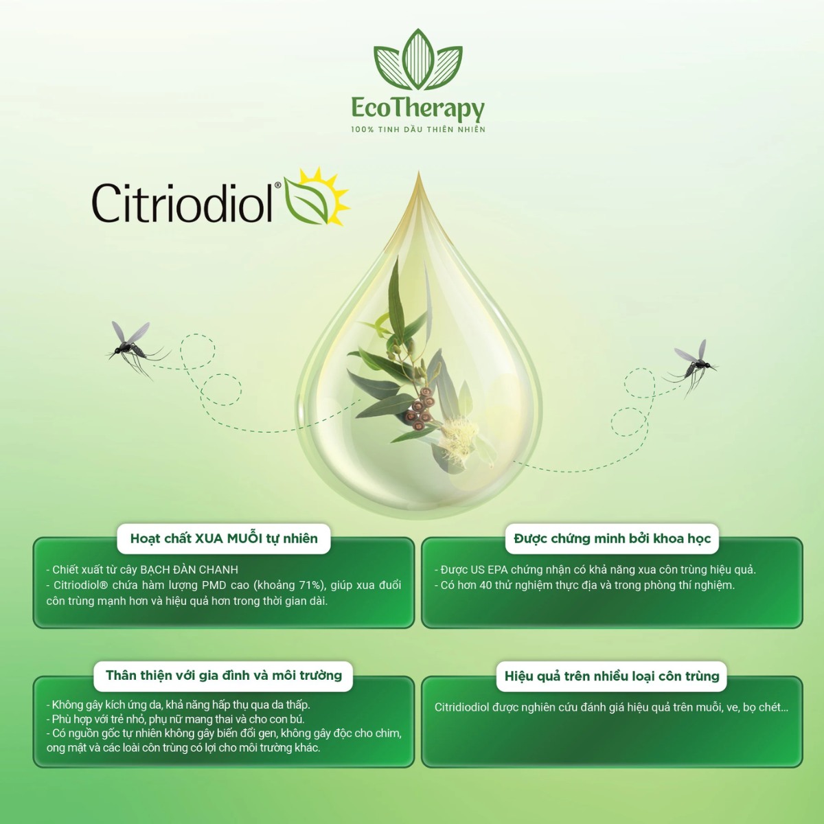 Công dụng của thành phần Citriodiol®