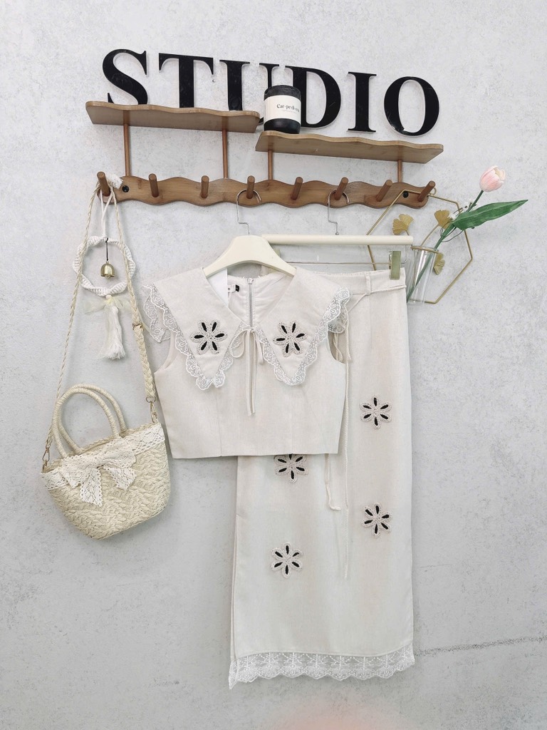 SET LIEN PHỐI REN 2 LỚP NỮ