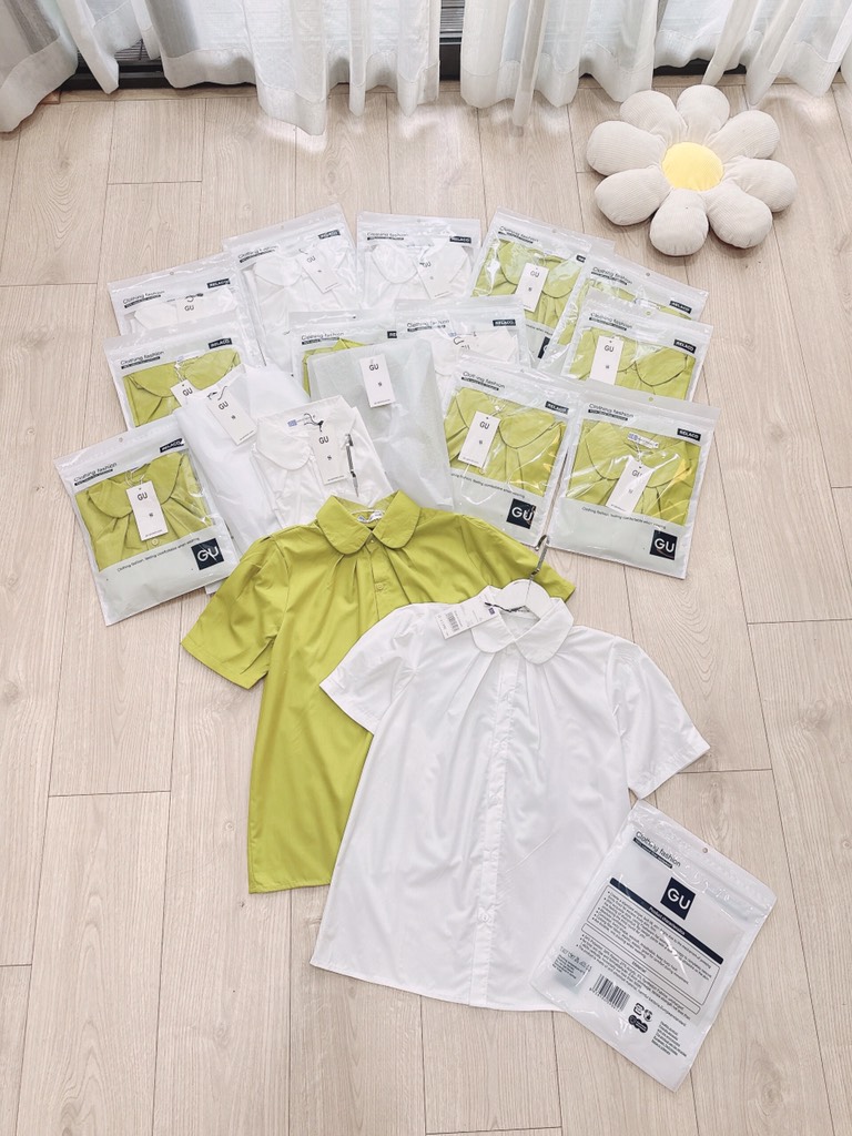 ÁO SƠ MI GU LI XẾP CỔ SEN( XẢ 60k)