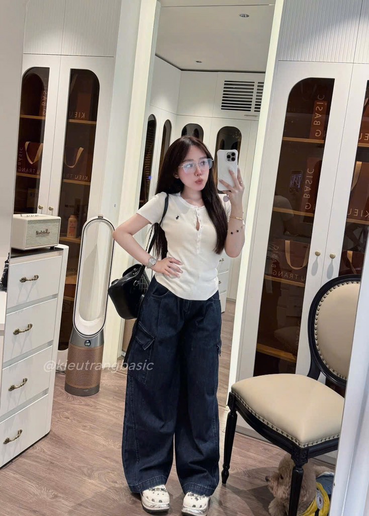 SET ÁO PHÔNG MIX QUẦN JEAN SIÊU HOT NỮ