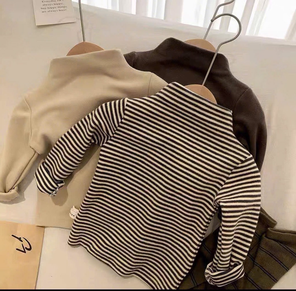 SET 3 ÁO GIỮ NHỆT DÀI TAY BÉ TRAI BÉ GÁI