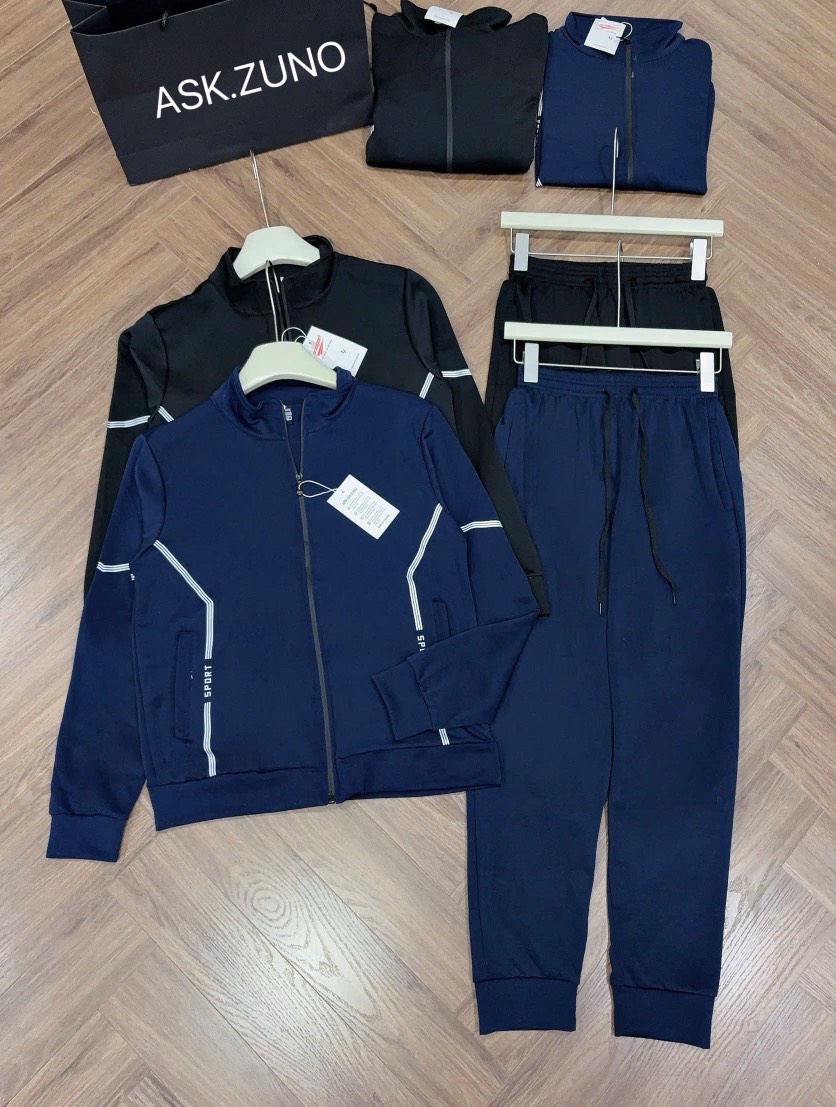 BỘ DÀI KÉO KHOÁ SPORT 2 MÀU NAM THU ĐÔNG
