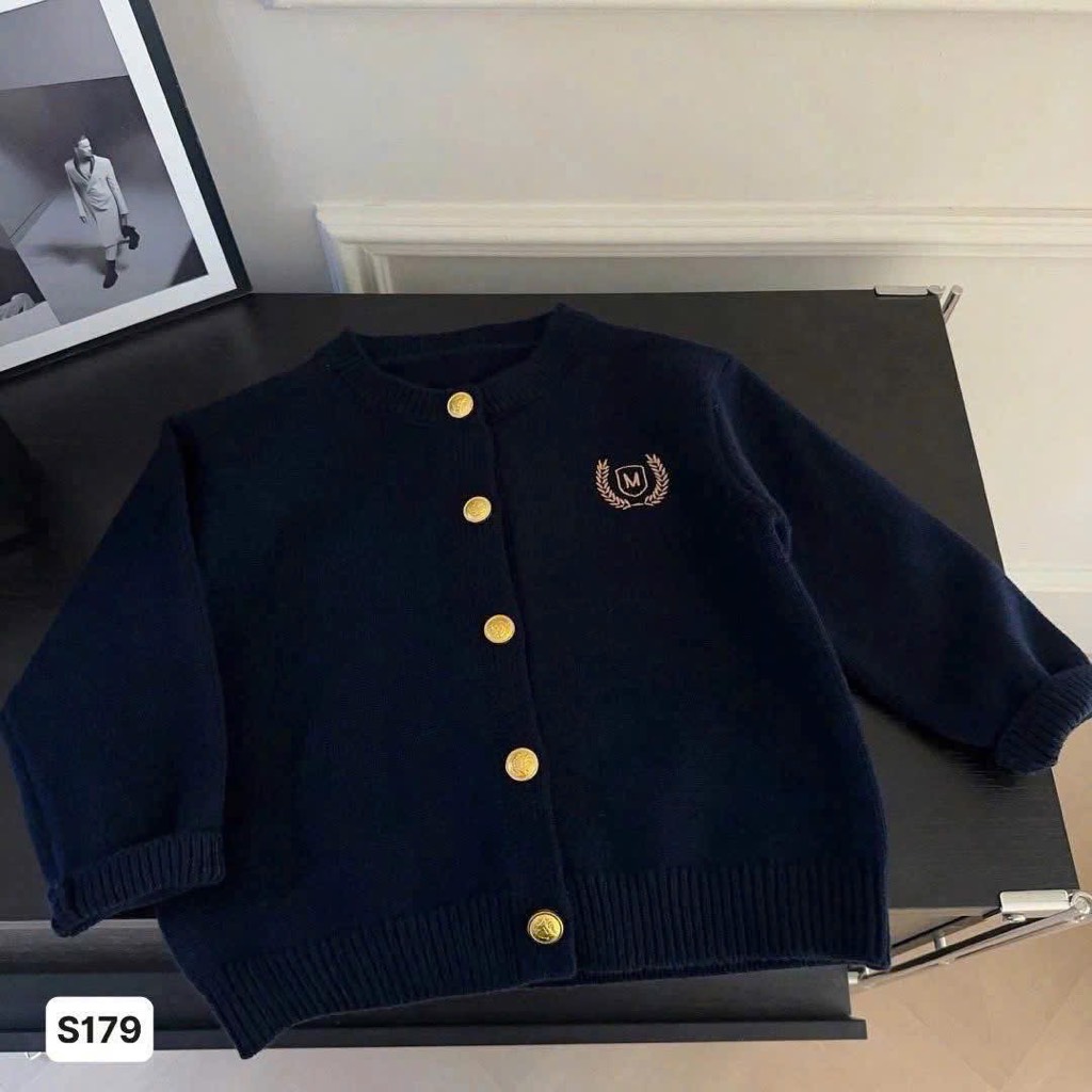 ÁO LEN THAN CÚC ĐỒNG DÀI TAY BÉ TRAI BÉ GÁI