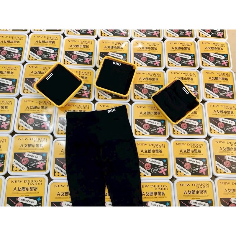 QUẦN LEGGING HỘP VÀNG MIU NỮ