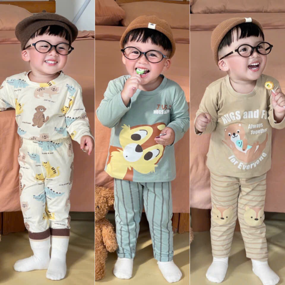 SET 3 BỘ DÀI ANIMALS TONE HÀN BÉ TRAI