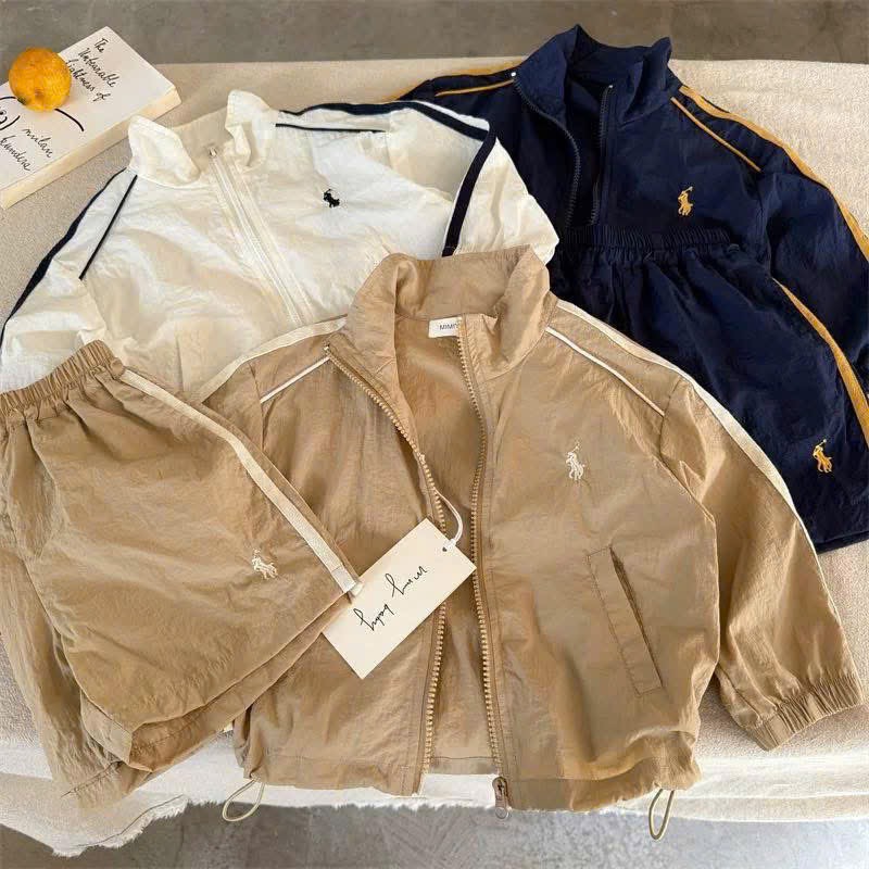 BỘ GIÓ DÀI TAY THÊU NGỰA 3 MÀU CHO BÉ (SALE 45k)
