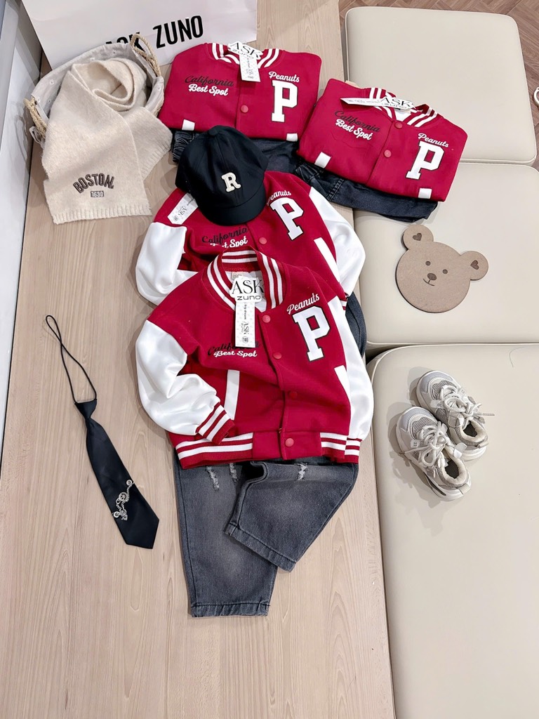 SET SNOOPY ĐỎ TRẮNG BÉ TRAI