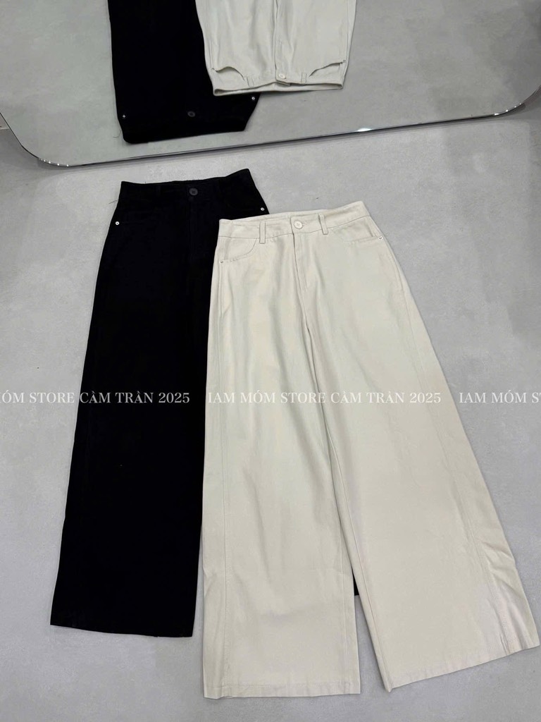 QUẦN SUÔNG KAKI GIÃN MỀM NỮ