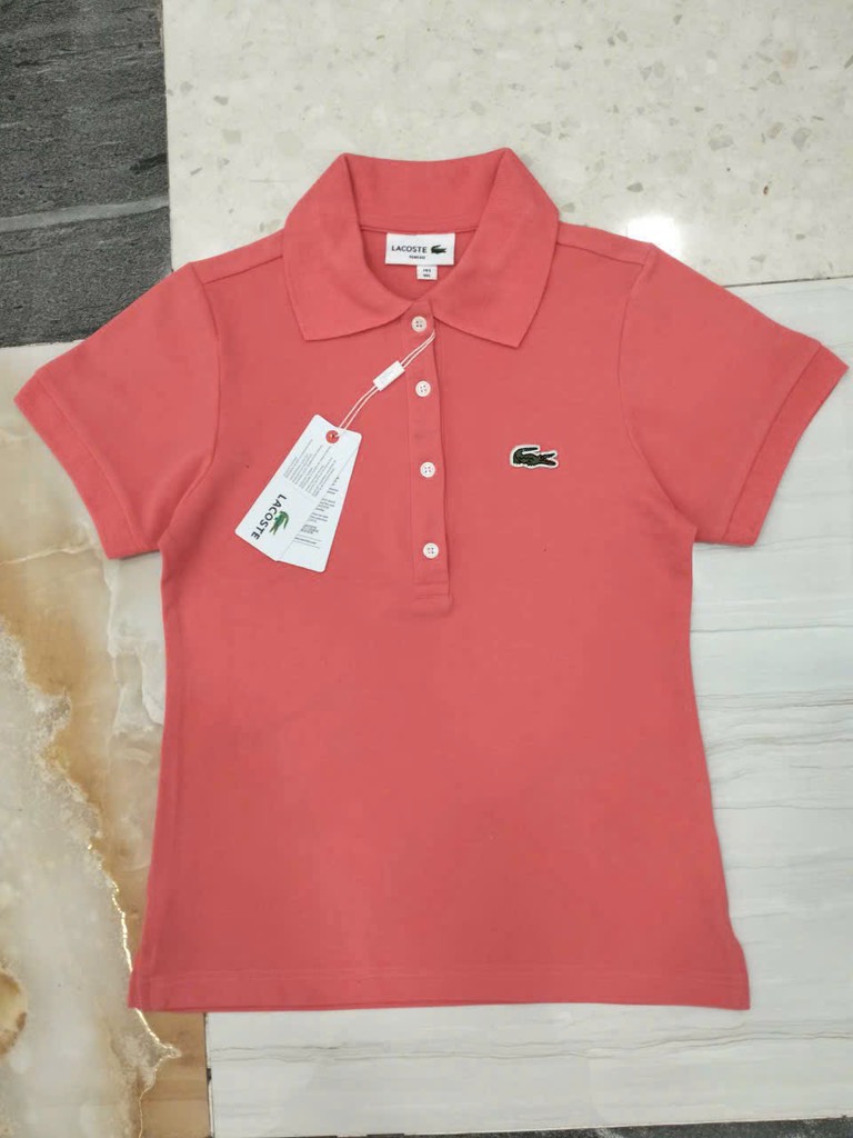 ÁO POLO CÁ SẤU MÀU CAM ĐÀO NỮ