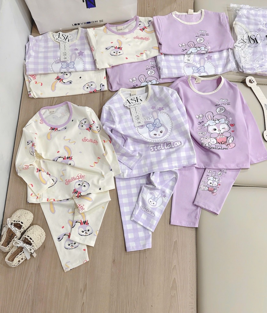 SET 3 BỘ DÀI STELLA LU TONE BE TÍM BÉ GÁI