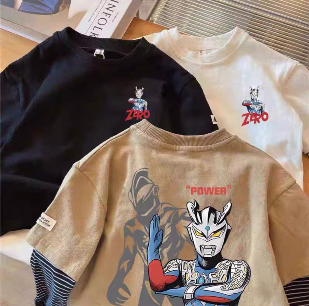 COMBO 3 ÁO SIÊU NHÂN GAO ZERO DÀI TAY BÉ TRAI