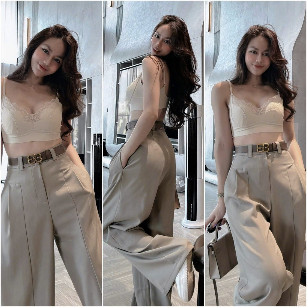 QUẦN ỐNG SUÔNG CHÉO HÀN NỮ