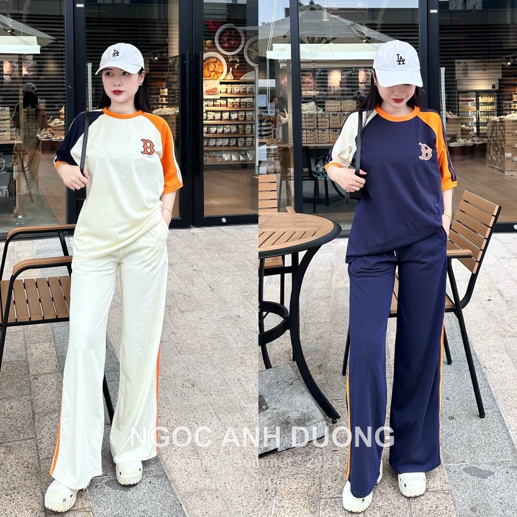 SET BỘ ADI.DAS IN CHỮ B QUẦN SUÔNG NỮ