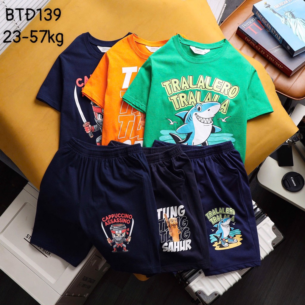 SET BỘ SIZE ĐẠI TUNG TUNG SAHUR CAPUCHINO BÉ TRAI