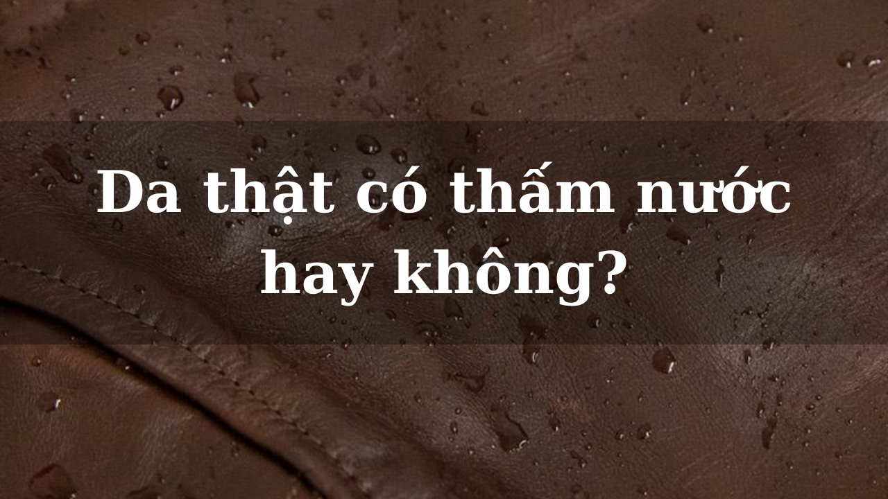 Da thật có thấm nước hay không? Cách xử lý khi đồ da thấm nước