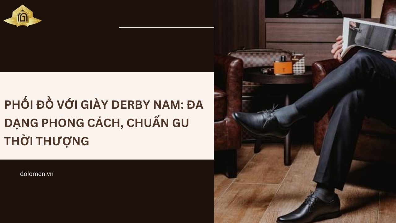 Phối Đồ Với Giày Derby Nam: Đa Dạng Phong Cách, Chuẩn Gu Thời Thượng