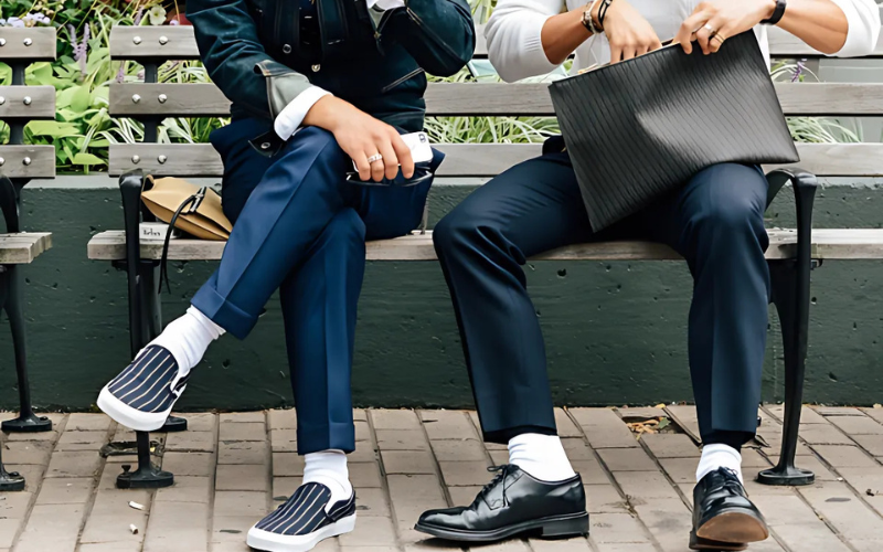 Giày đen kết hợp với tất trắng: Mẹo phối đồ cho diện mạo sành điệu