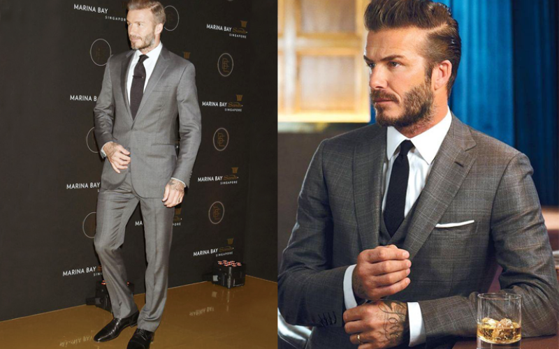 Lên đồ cùng giày tây lịch lãm như cầu thủ David Beckham