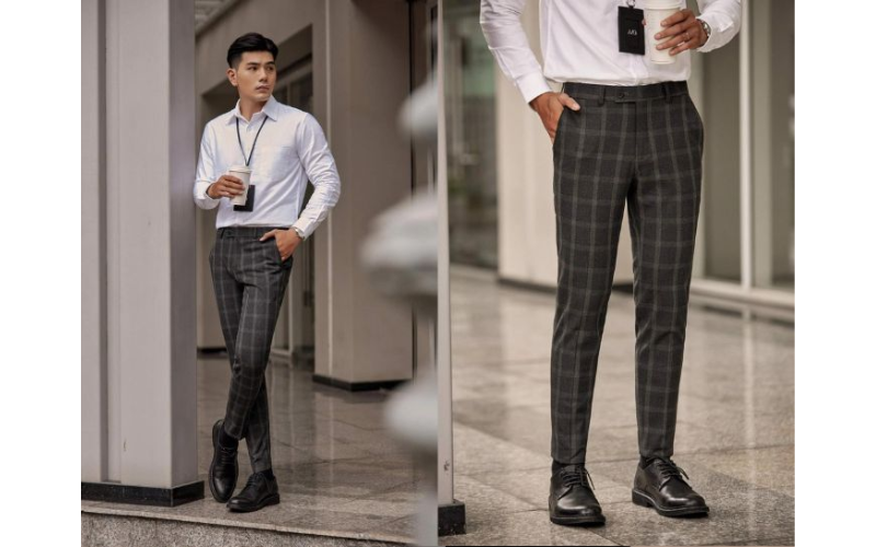 Gợi ý những cách phối đồ với quần tây caro nam cực lịch lãm tự tin cho phái mạnh