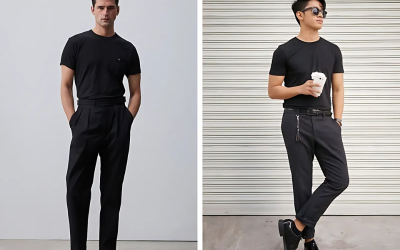 13 cách phối đồ cực chất với quần đen