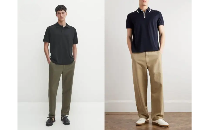 15 cách phối đồ với áo polo đen lịch lãm