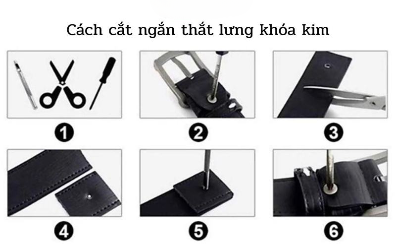 Hướng dẫn cách cắt ngắn thắt lưng không vừa vặn chuẩn nhất