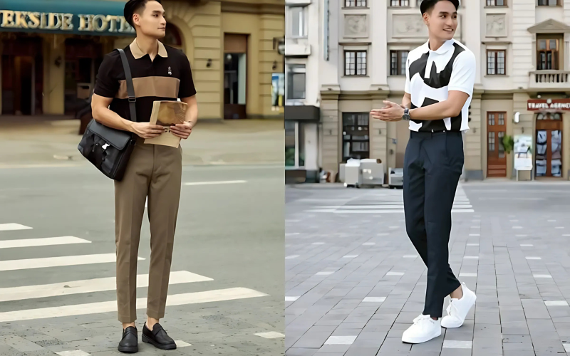 14 Tips phối đồ áo polo nam quần tây lịch lãm chuẩn Quý ông