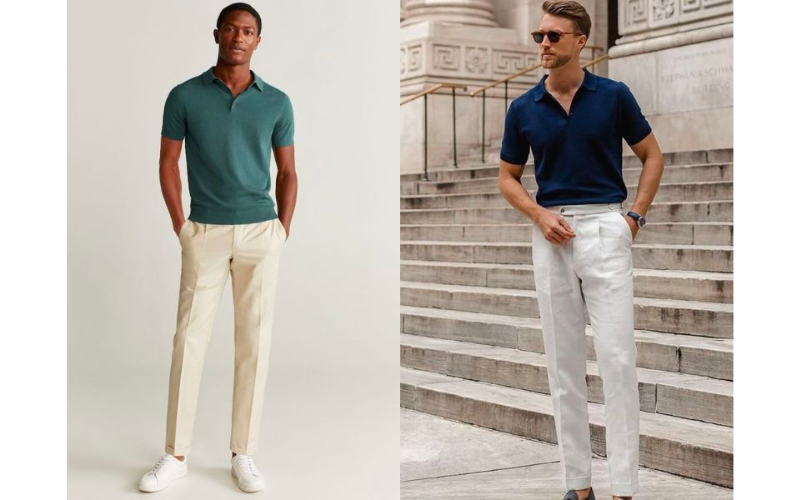 14 Tips phối đồ áo polo nam quần tây lịch lãm chuẩn Quý ông