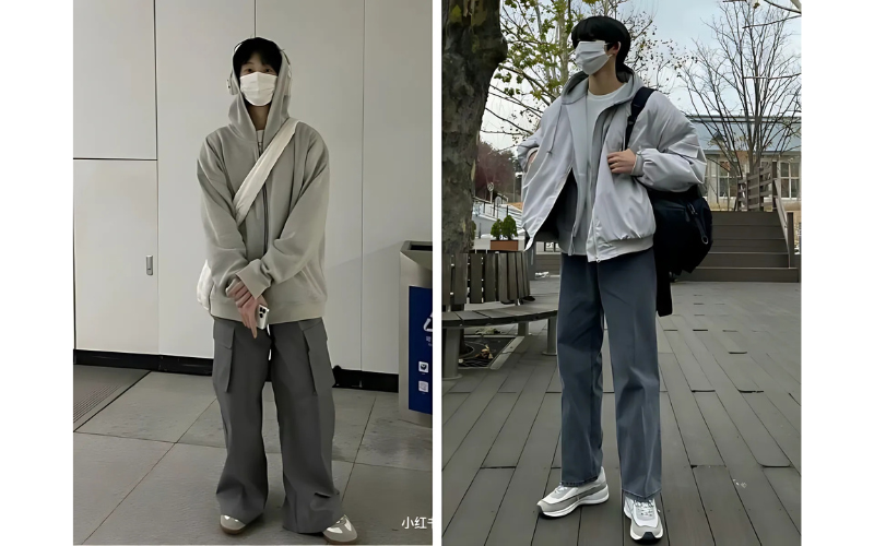10 Tips phối áo Hoodie với quần ống rộng cực chất