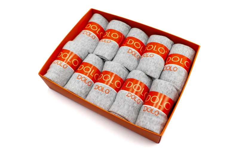 Hộp 10 đôi tất Nano bạc giúp chống bị hôi chân của DOLO