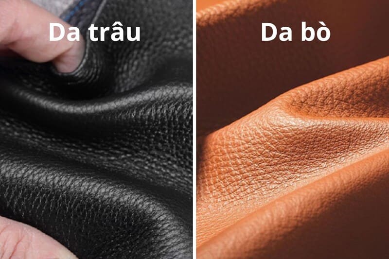 cách phân biệt da bò và da trâu 3
