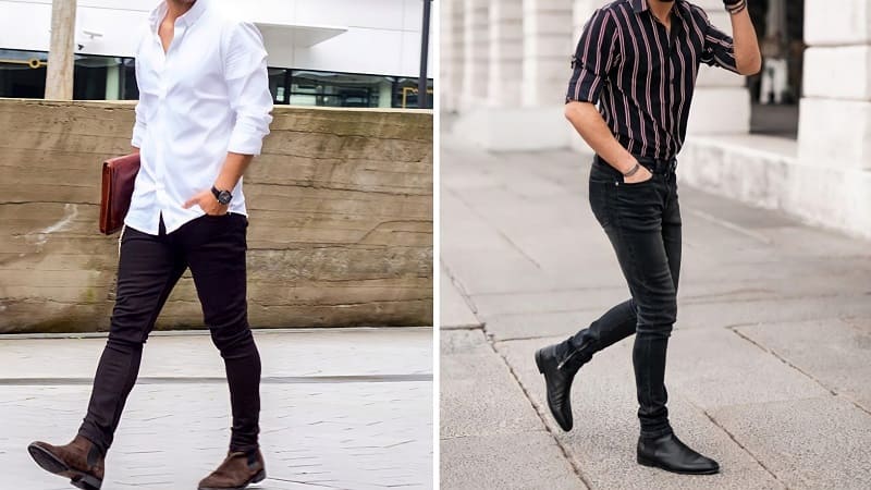 phối đồ với chelsea boot nam