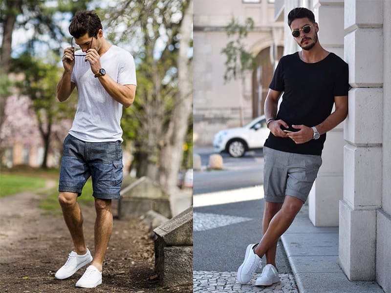 quần short nam kết hợp giày gì 2
