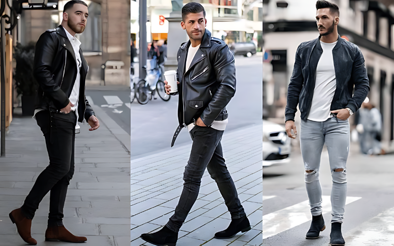 Chelsea boots mix cùng quần jean