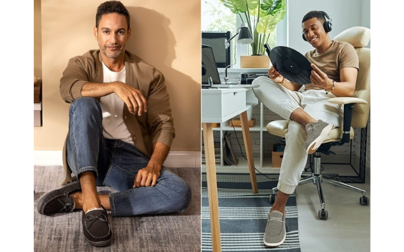 Giày Moccasin kết hợp với quần jean nam