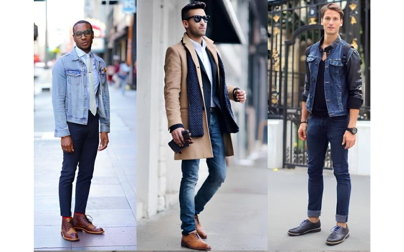 Mix quần jean nam cùng giày Oxford