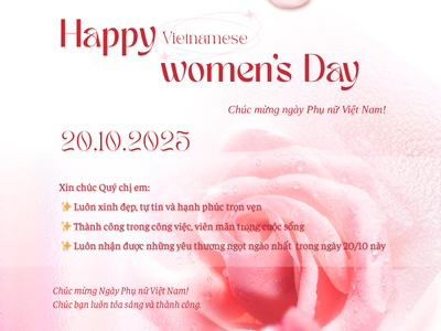 💐 VINAGOLD CHÚC MỪNG NGÀY PHỤ NỮ VIỆT NAM 20/10 💐