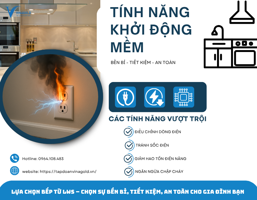 Khởi động mềm – Tính năng vàng tạo nên sự khác biệt trên bếp từ LWS
