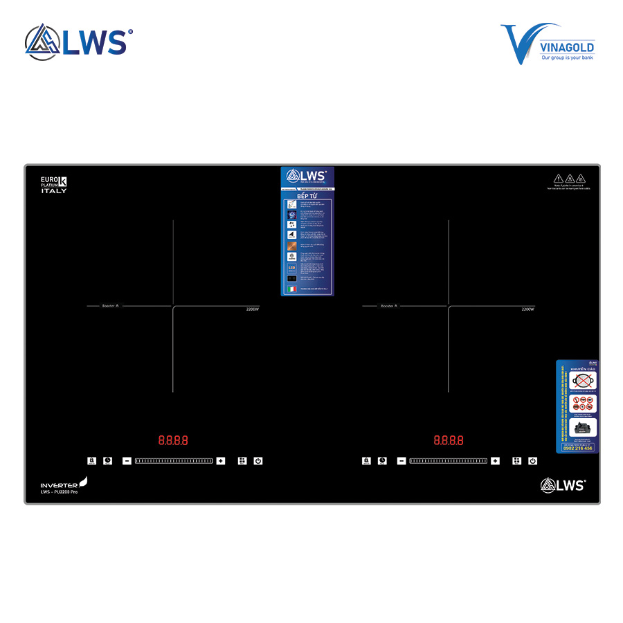 BẾP TỪ ĐÔI LWS PU2200PRO