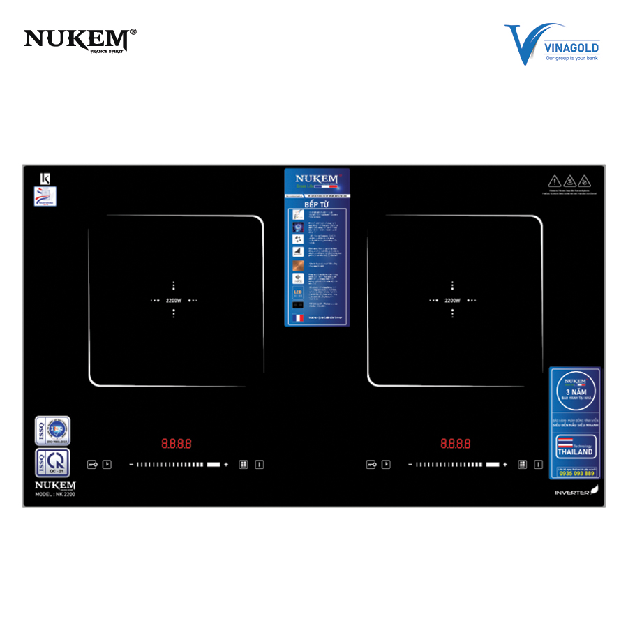 BẾP TỪ ĐÔI NUKEM NK 2200