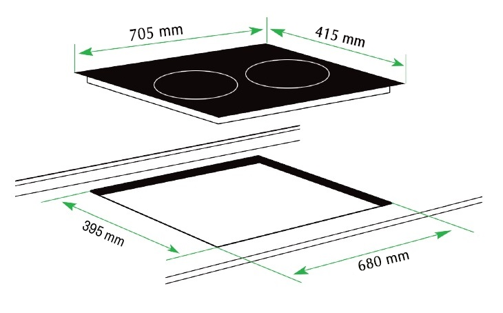 BẾP TỪ ĐÔI DVA 2VB