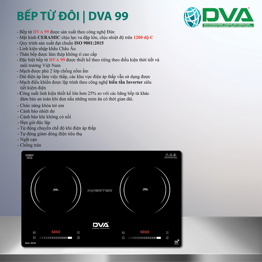 BẾP TỪ ĐÔI DVA 99