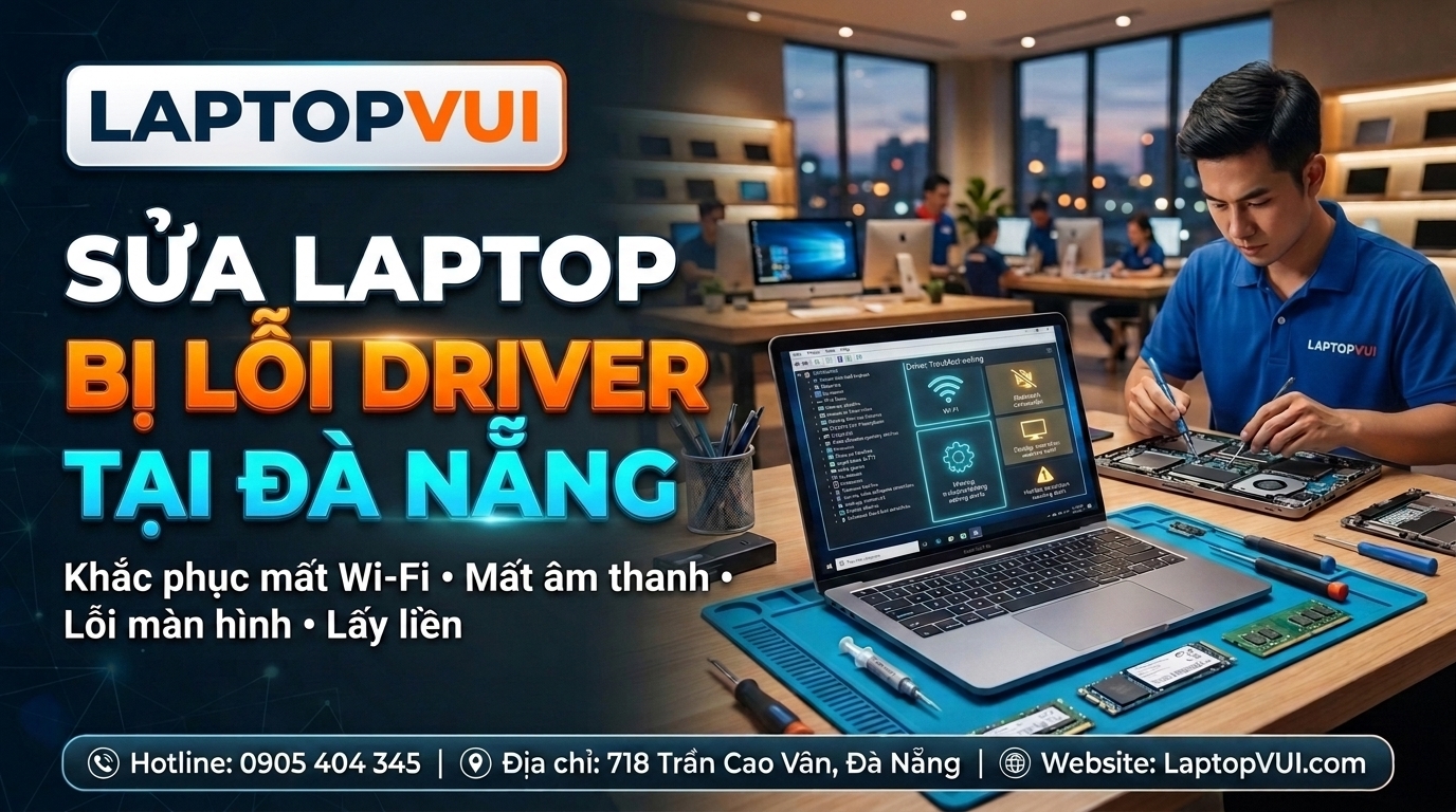 Sửa Laptop Bị Lỗi Driver Tại Đà Nẵng – Khắc Phục Thiết Bị Không Hoạt Động