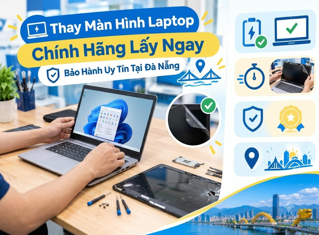 Màn Hình Laptop Bị Sọc, Chảy Mực – Thay Màn Hình Uy Tín, Lấy Liền Cho Mọi Dòng Máy Tại Đà Nẵng