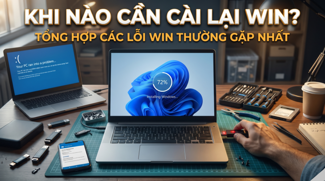 Khi Nào Cần Cài Lại Win? Tổng Hợp Các Lỗi Win Thường Gặp Nhất