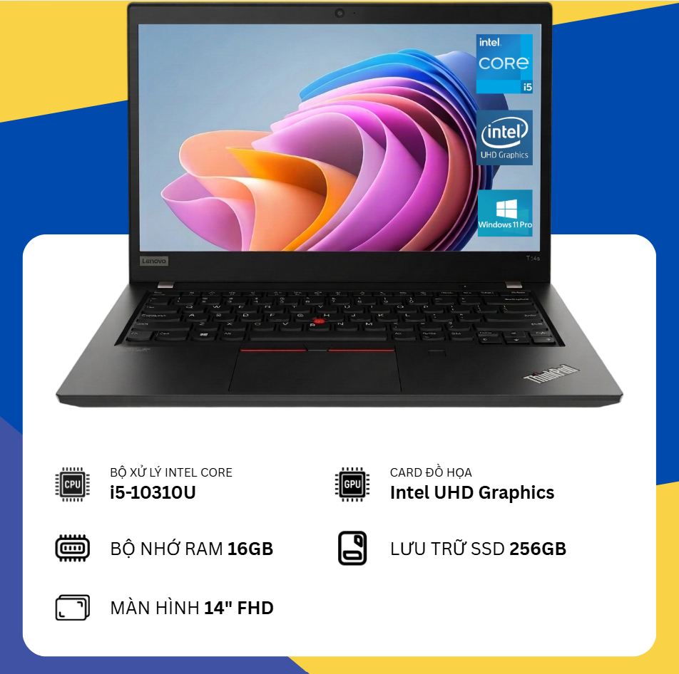 Lenovo Thinkpad T14 Gen 1 (i5-10310U/16GB RAM/SSD 256GB/14" FHD)