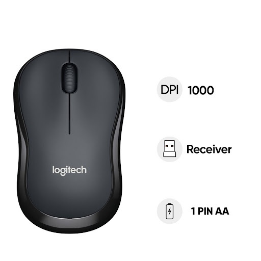 Chuột Không Dây Logitech M220 (Đen)
