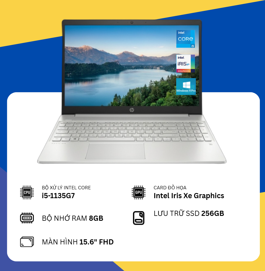 HP Pavilion 15-eg0xxx (i5-1135G7/8G RAM/256GB SSD/15.6" FHD)