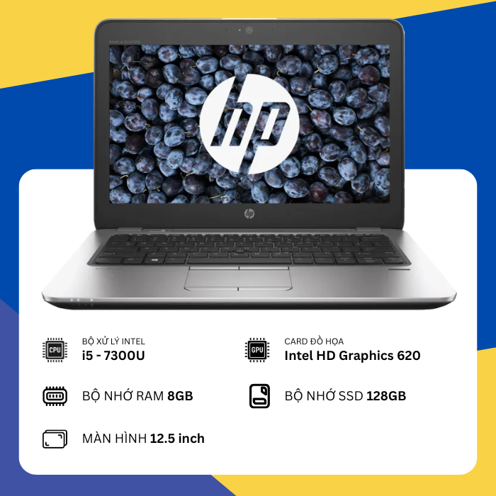HP Elitebook 820 G4 (i5-7300U/8GB RAM/SSD 128GB/12.5")