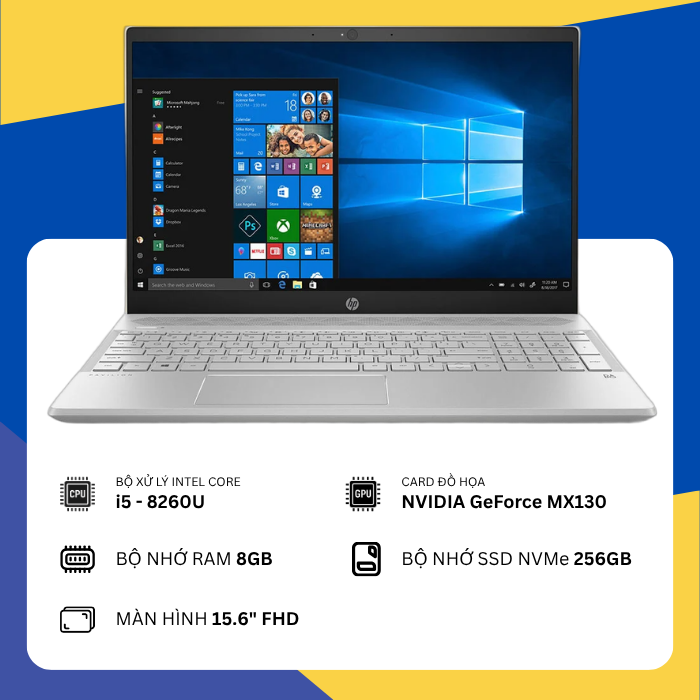 HP Pavilion 15-cs1045TX (i5-8260U/8GB RAM/SSD 256GB/GeForce MX130/15.6" FHD)